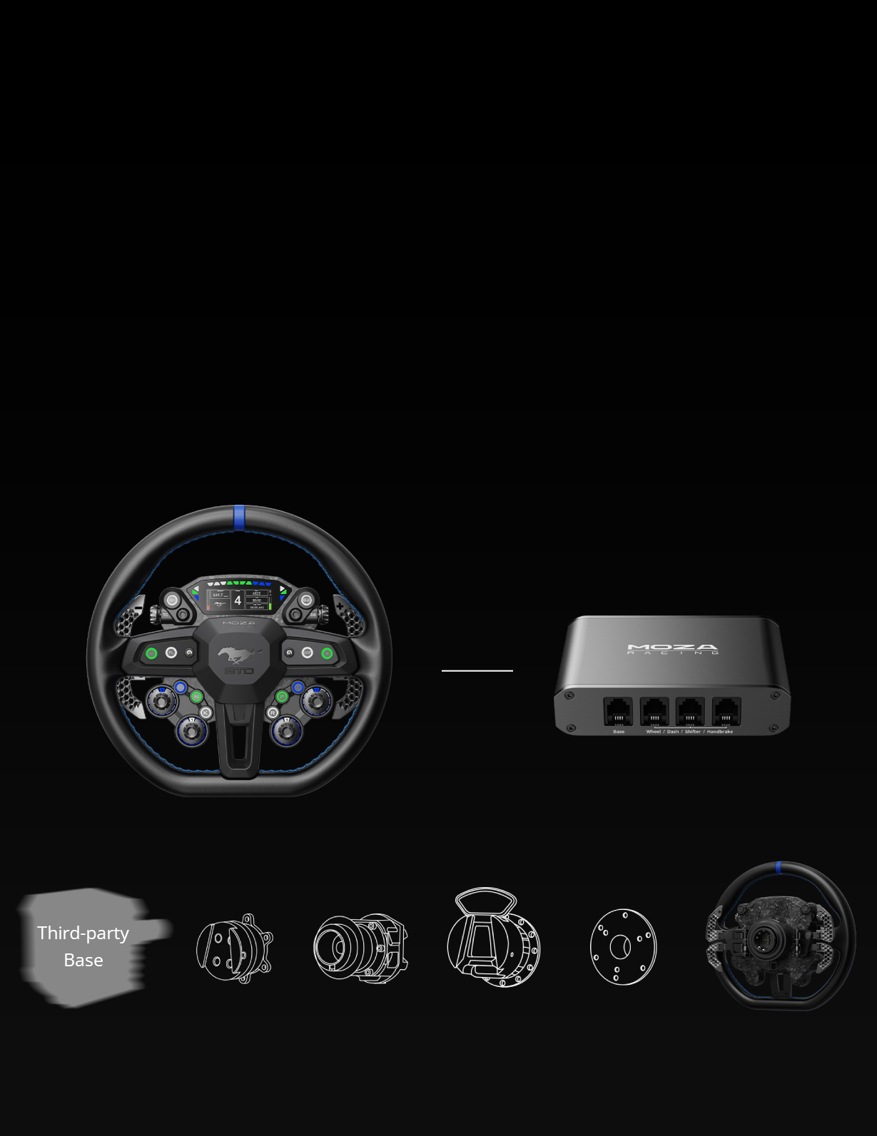 Moza Mustang GTD other brands compatible